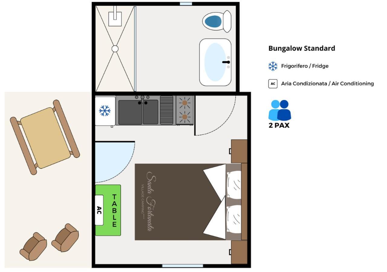 Village Camping Santa Fortunata - Campogaio ซอร์เรนโต ห้อง รูปภาพ